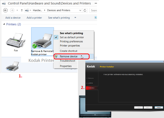 why vista is not recognizing my kodak printer printer technical