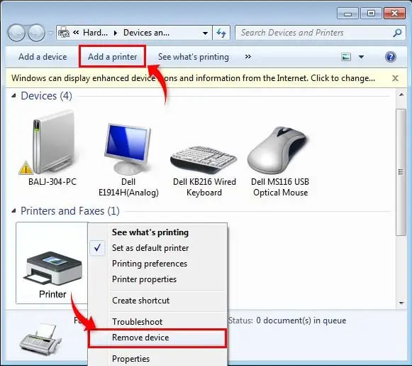 lexmark printer offline