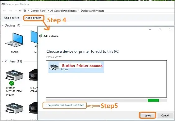 how to connect brother printer to laptop