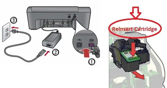 hp photosmart printer offline error