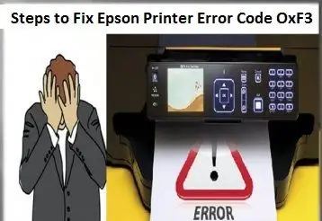 epson error code 0xf3