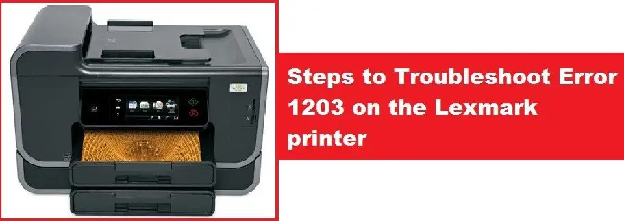 error 1203 lexmark