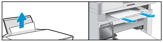 clearing paper jam on hp printer
