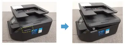 cartridge access door