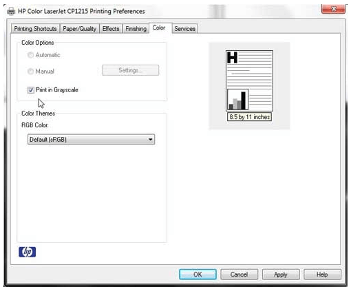 how do i make an hp 2025 printer print only black and white how do i make an hp 2025 printer print only black and white
