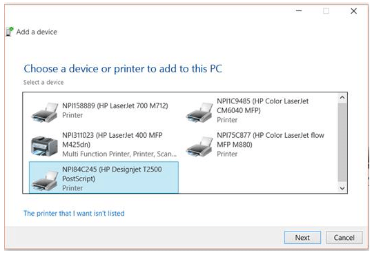 How To Install The Hp Designjet Printer Driver Windows 10 Printer Technical Support