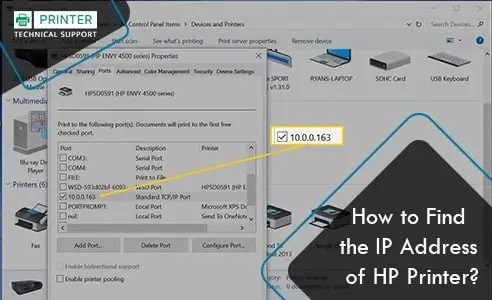 how to find hp printer ip address