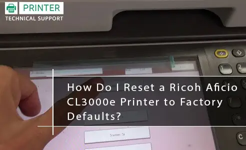 Reset Ricoh Aficio Printer to Factory Defaults
