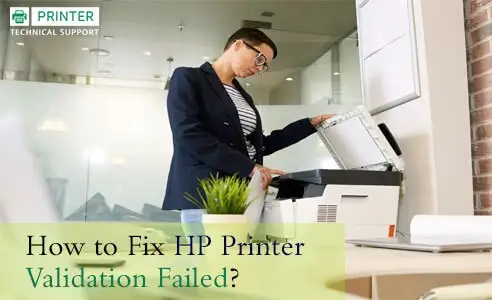 hp printer validation failed