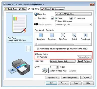 Canon Printer to Print Double Sided