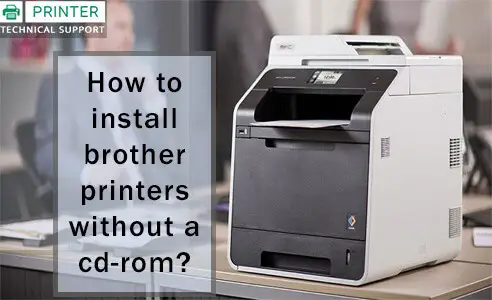 how to install brother printer without cd