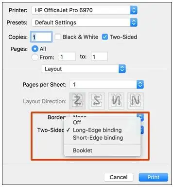 how to print double sided on hp printer