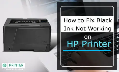 hp printer not printing black
