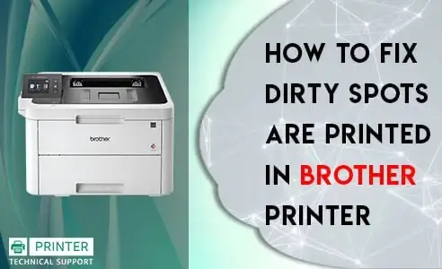 brother printer spots on paper