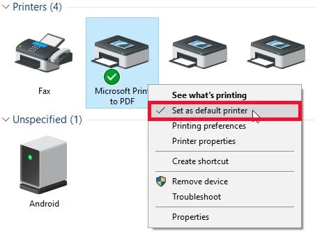 brother printer in error state windows 10