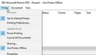 brother printer in error state windows 10