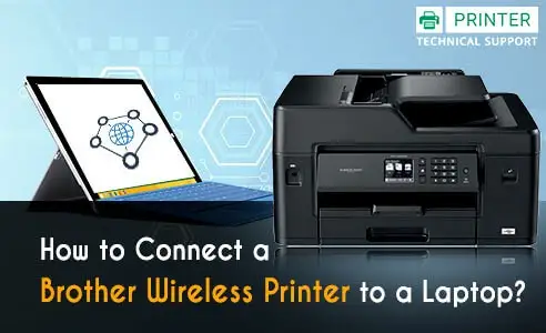 connect a brother wireless printer to a laptop