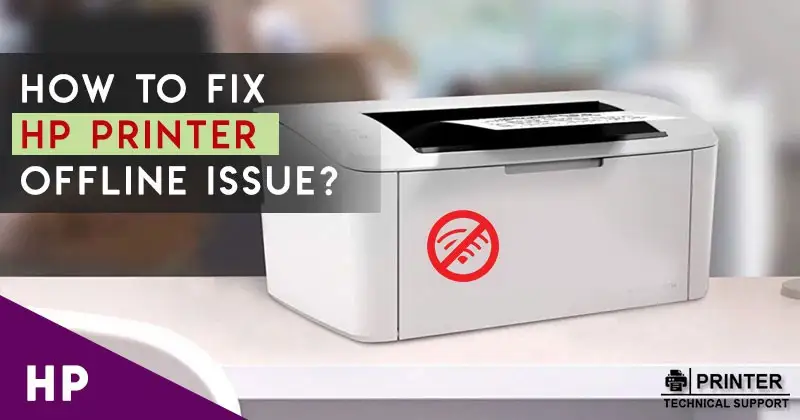 why is my hp printer offline