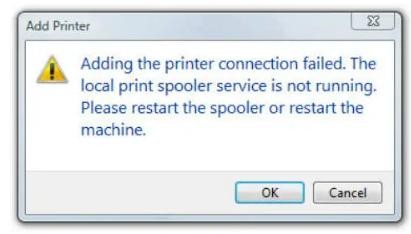 restart print spooler hp-ux