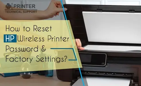 reset hp printer password