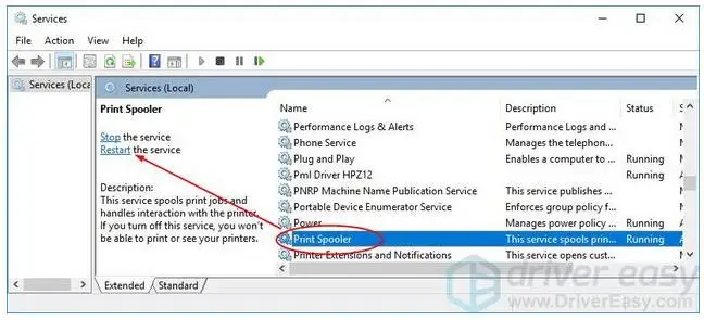 Print Spooler Keeps Stopping on Windows 10