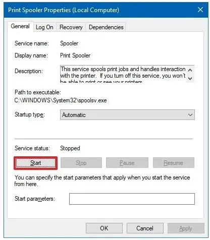 Fix Printer Spooler Problems on Windows 10