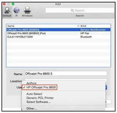 Connect HP Printer to Mac