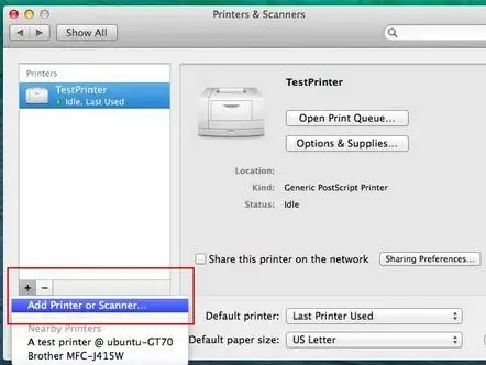 Printer Not Responding on Mac