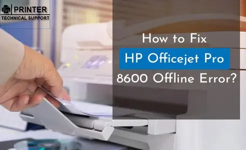 hp officejet pro 8600 offline error