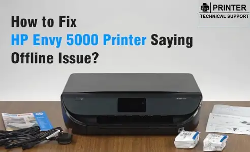 hp envy 5000 printer offline