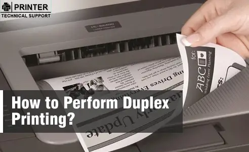 Perform Duplex Printing
