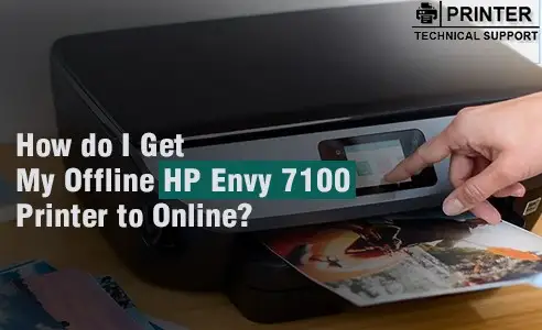 hp envy 7100 printer offline