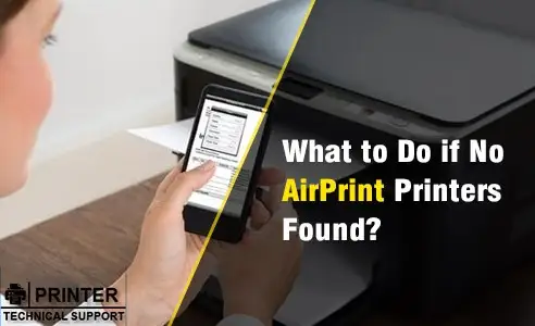 No AirPrint Printers Found