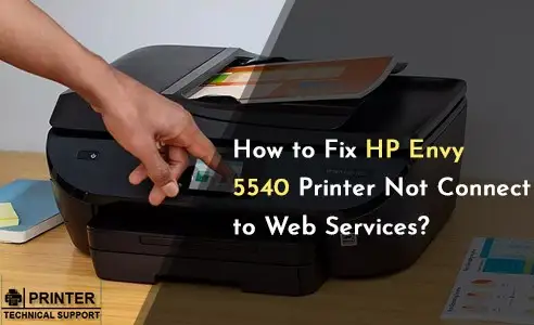 HP Envy 5540 printer won't connect to web services