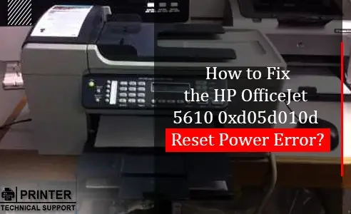 hp officejet 5610 cartridge error