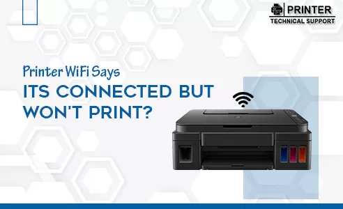 printer says connected but won't print