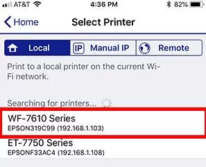 how to connect iphone to epson wireless printer