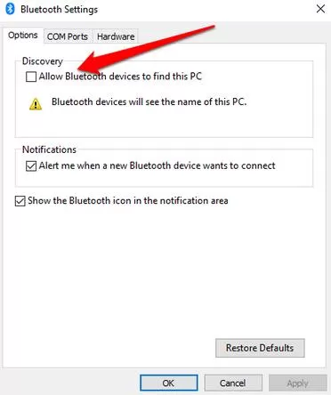 Connect a Printer using Bluetooth
