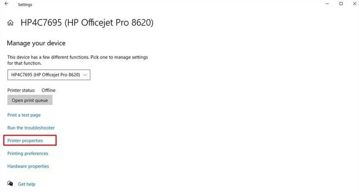 How to rename network printer