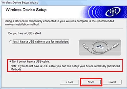 hl-l2300d wireless setup