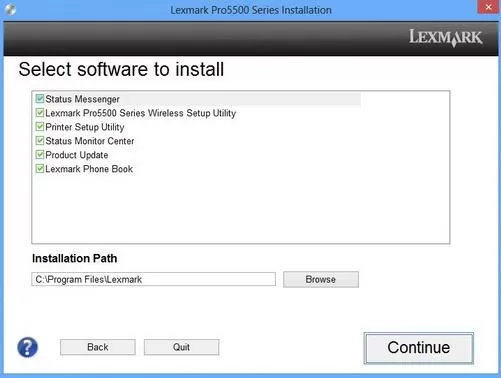 how to install lexmark printer without cd