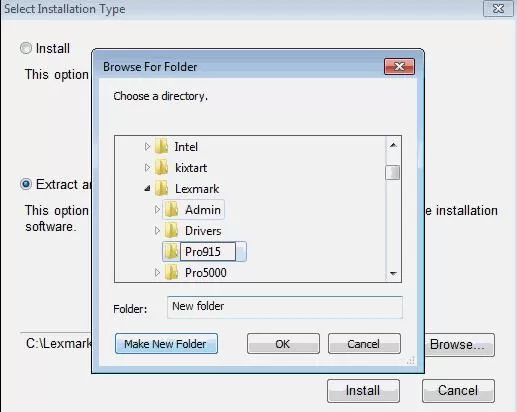 connecting lexmark printer to laptop