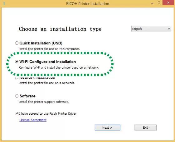 Ricoh network scanner