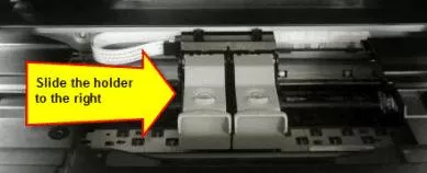 how to remove a stuck ink cartridge canon