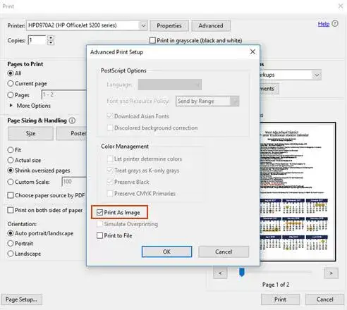 how to print pdf file in hp printer