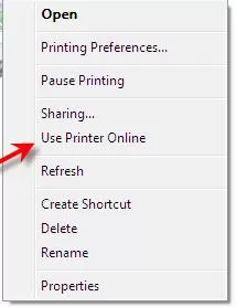 hp 8710 printer offline