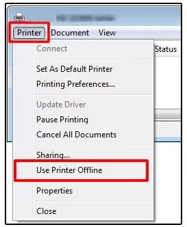 hp officejet 8610 offline