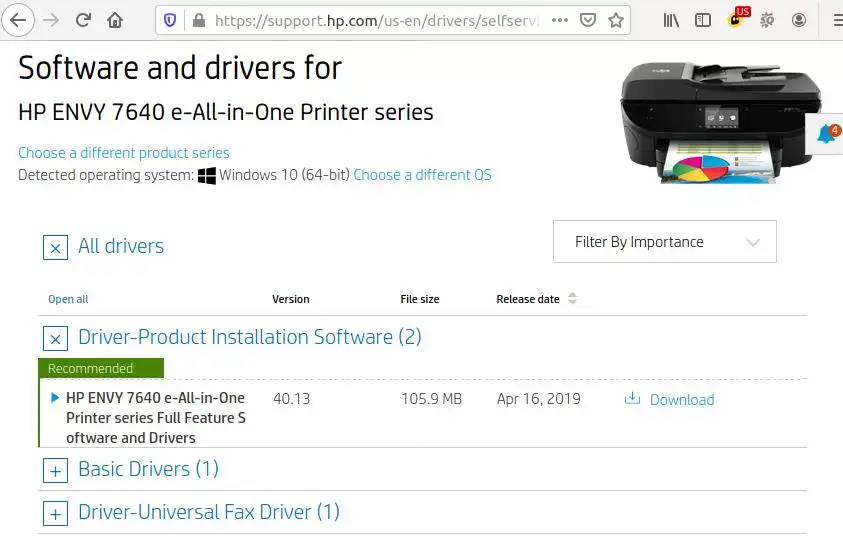 how to connect hp envy 7640 to wifi