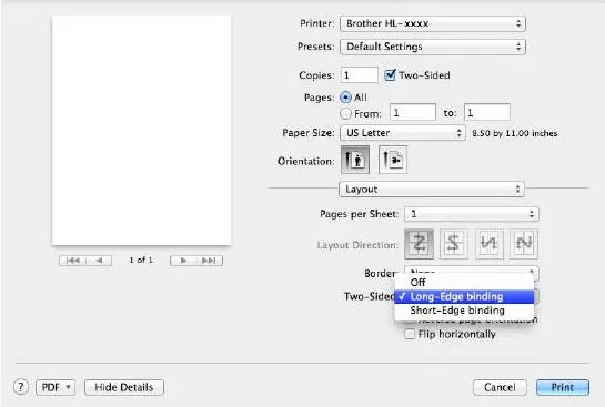 how to print double sided brother printer