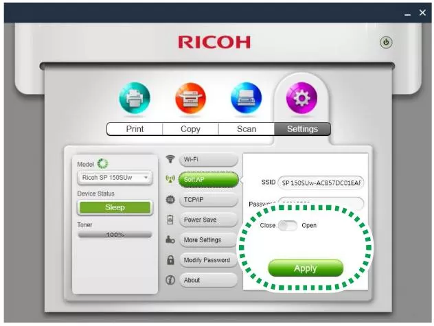how to connect to ricoh printer